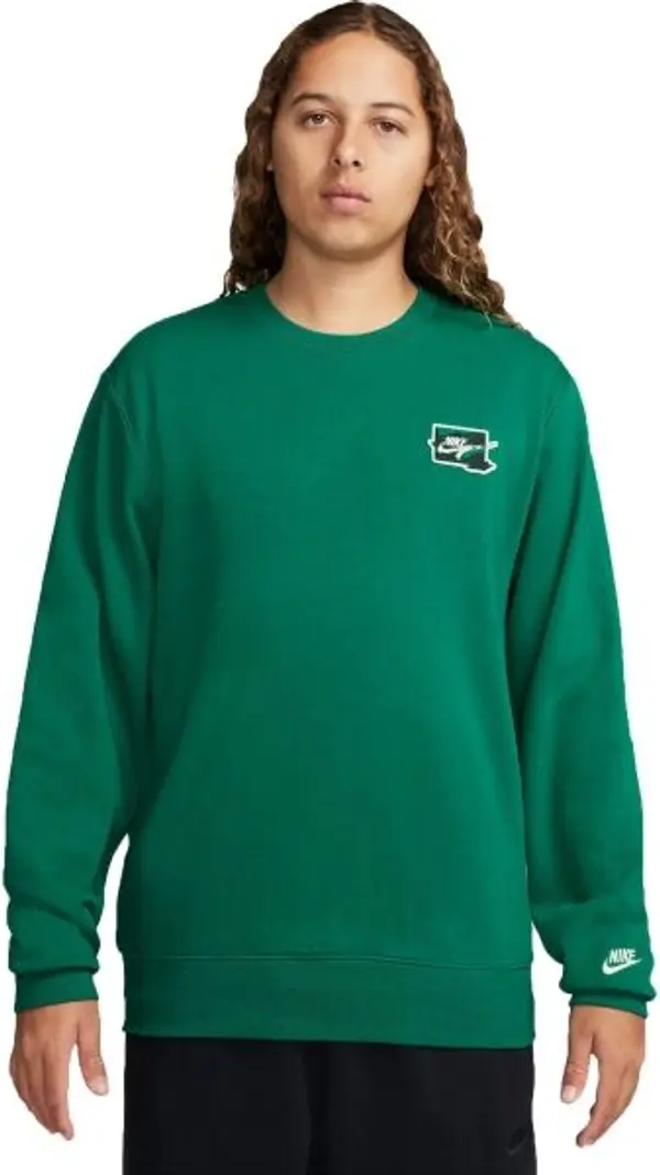 Nike Nike CLUB Мъжки суитшърт, зелено, размер