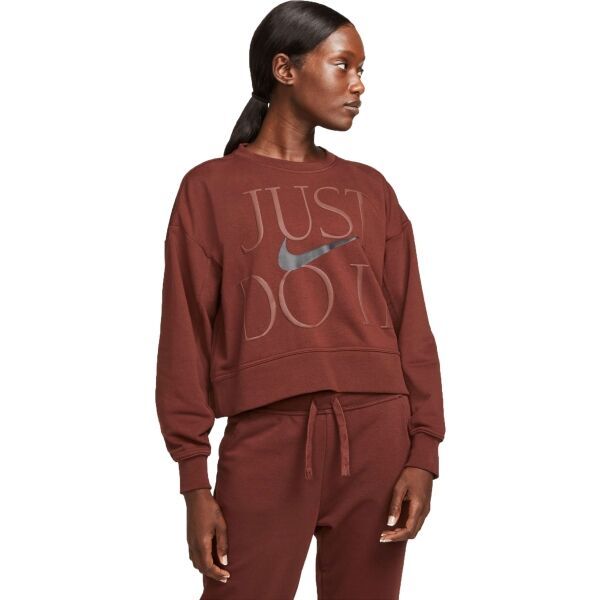 Nike Nike DF GX GET FIT FC CW 12M WIN Дамска блуза, кафяво, размер