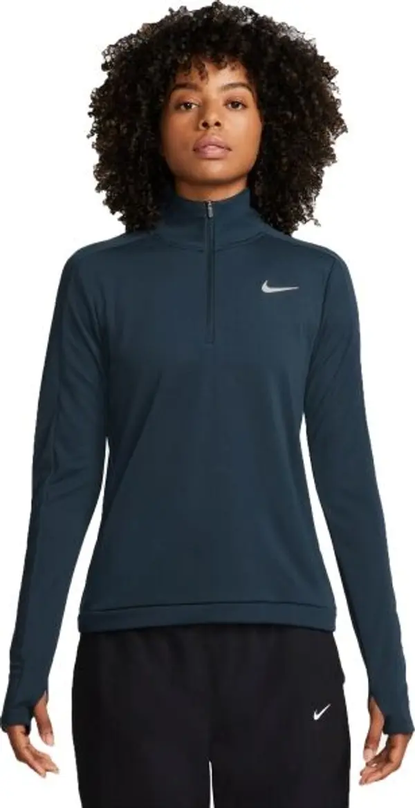 Nike Nike DF PACER HZ Дамски суитшърт за тренировка, тъмносин, размер
