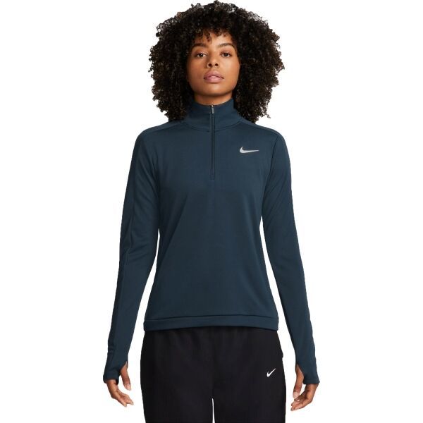 Nike Nike DF PACER HZ Дамски суитшърт за тренировка, тъмносин, размер