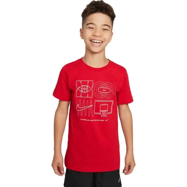 Nike Nike DF TEE CULTURE OF BBALL Момчешка тениска, червено, размер