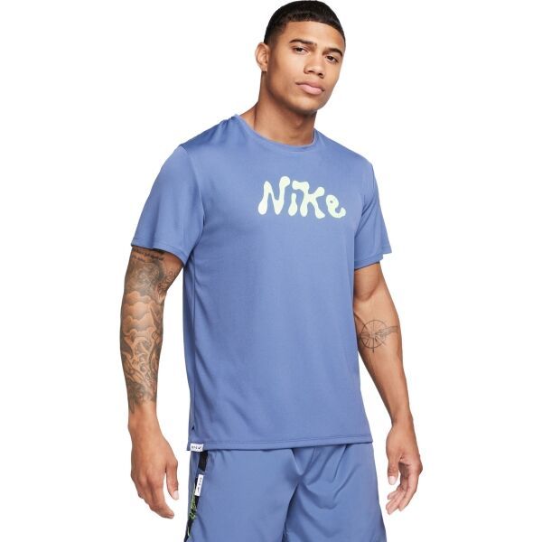 Nike Nike DF UV S72 MILER SS Мъжка тениска, светлосиньо, размер