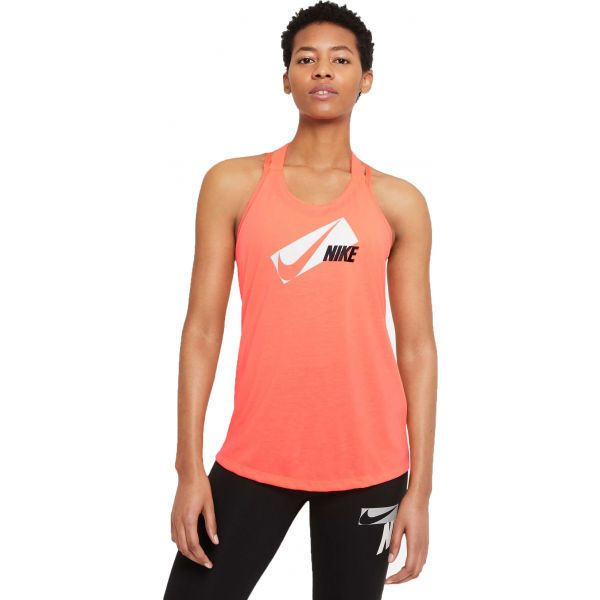 Nike Nike DRI-FIT ELASTIKA Дамски спортен потник, оранжево, размер