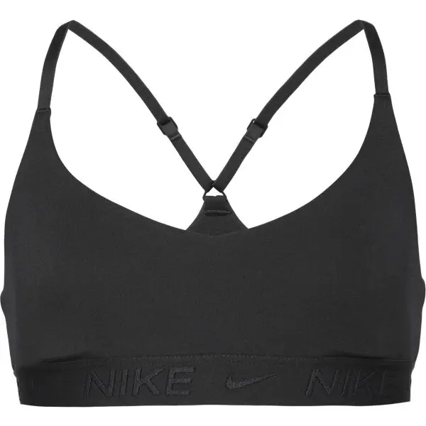 Nike Nike DRI-FIT INDY Спортно бюстие за момичета, черно, размер