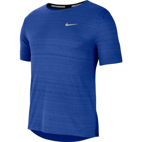 Nike Nike DRI-FIT MILER Мъжка тениска за бягане, синьо, размер