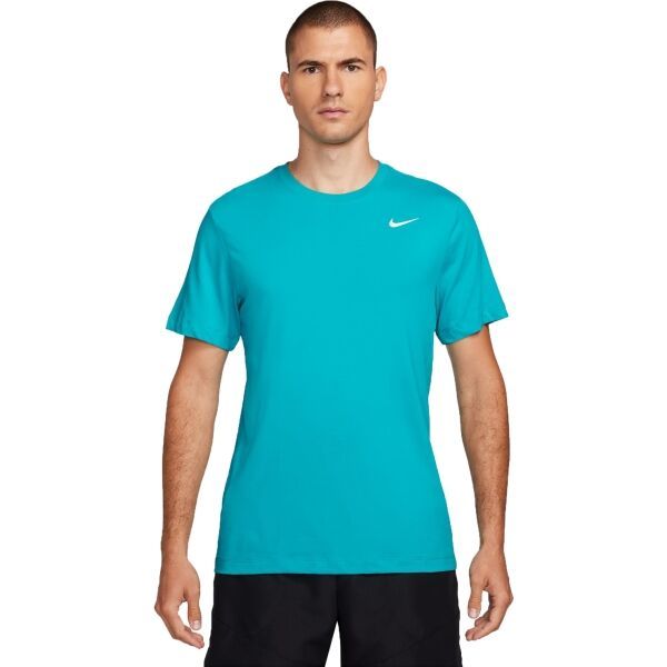 Nike Nike DRI-FIT Мъжка спортна тениска, тюркоазено, размер