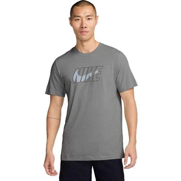 Nike Nike DRI-FIT Мъжка тениска, сиво, размер