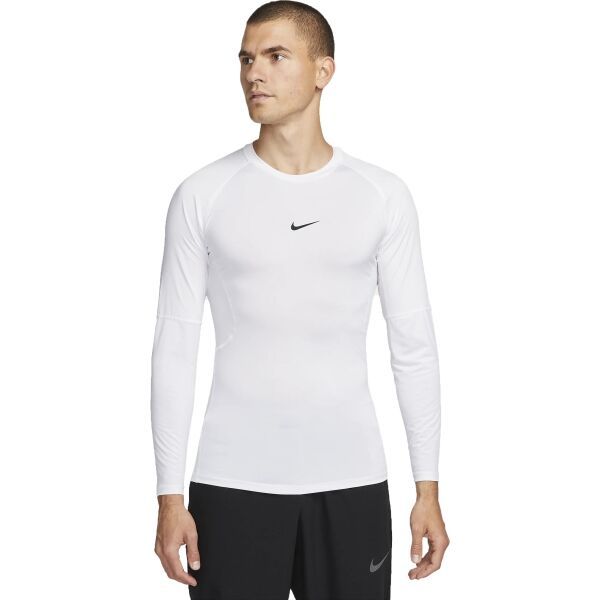 Nike Nike DRI-FIT Мъжка термо тениска, бяло, размер