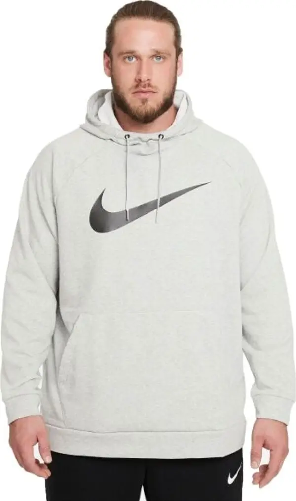 Nike Nike DRY HOODIE PO SWOOSH M Мъжки спортен суитшърт, сиво, размер XXL