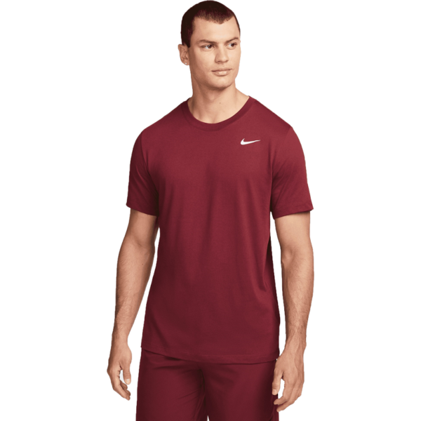 Nike Nike DRY TEE DFC CREW SOLID M Мъжка тениска за трениране, винен, размер
