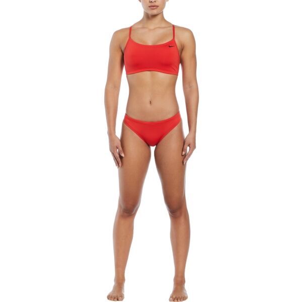 Nike Nike ESSENTIALS SPORTS BIKINI Дамски бански костюм от две части, червено, размер