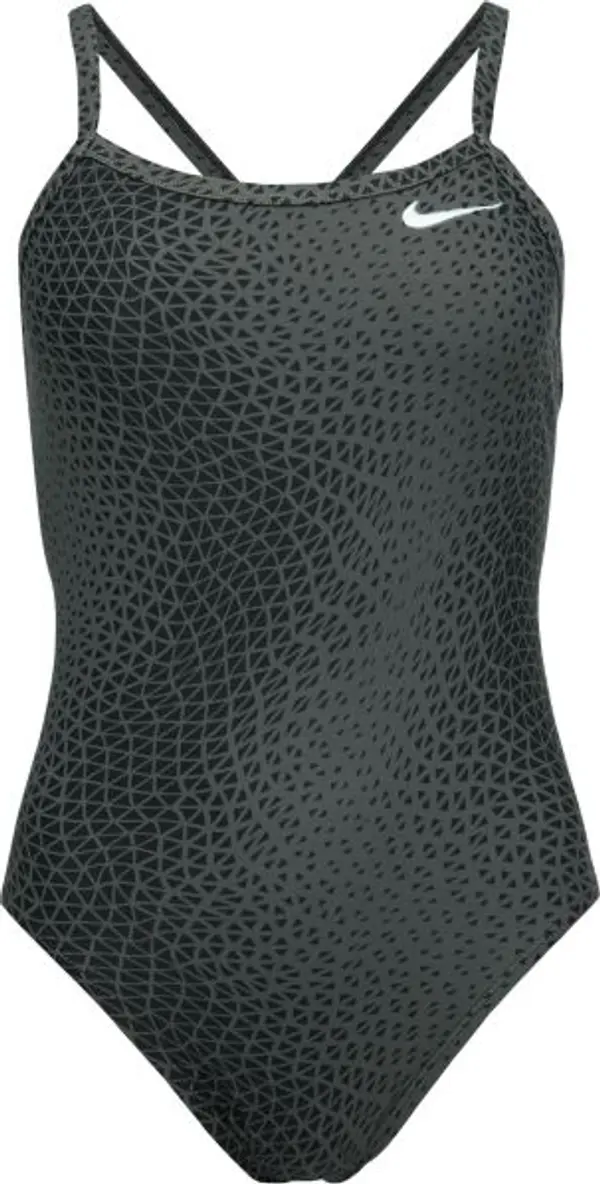 Nike Nike HYDRASTRONG DELTA Дамски цял бански, тъмносиво, размер