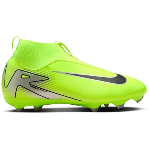 Nike Nike JR ZOOM SUPERFLY 10 ACAD FG/MG Детски бутонки, светло-зелено, размер 38