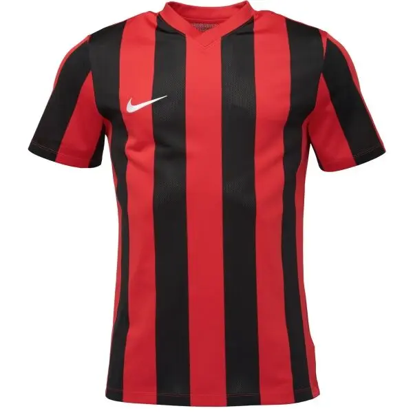 Nike Nike M NK DF STRIPPED JSY Мъжка футболна фланелка, червено, размер XXL