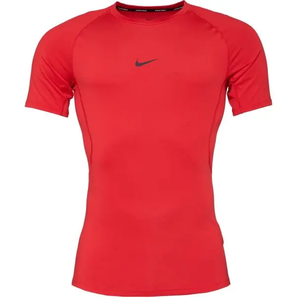 Nike Nike M NP DF TIGHT TOP SS Мъжка тениска за тренировки, червено, размер