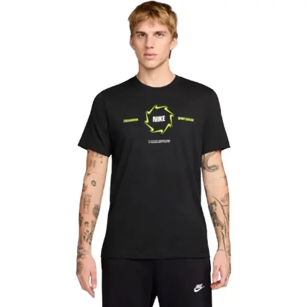 Nike Nike M NSW TEE 6MO SWSH FAHO25 Мъжка тениска, черно, размер XXL