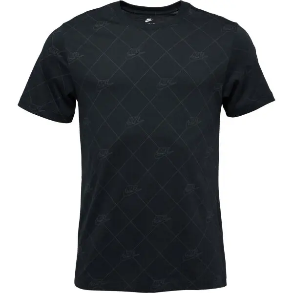Nike Nike M SPORTSWEAR TEE AOP SSNL CLUB Мъжка тениска, черно, размер XXL