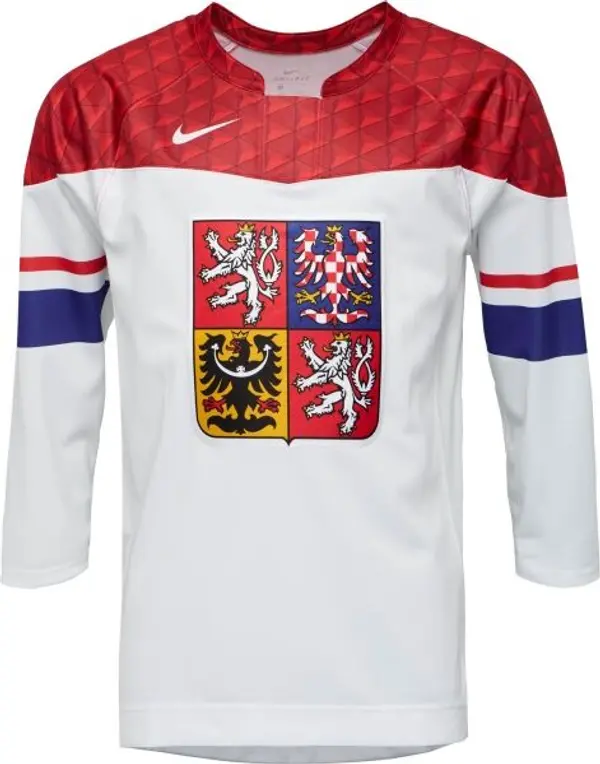 Nike Nike MEN'S IIHF REPLICA CZECH REPUBLIC Мъжка хокейна фланелка, бяло, размер
