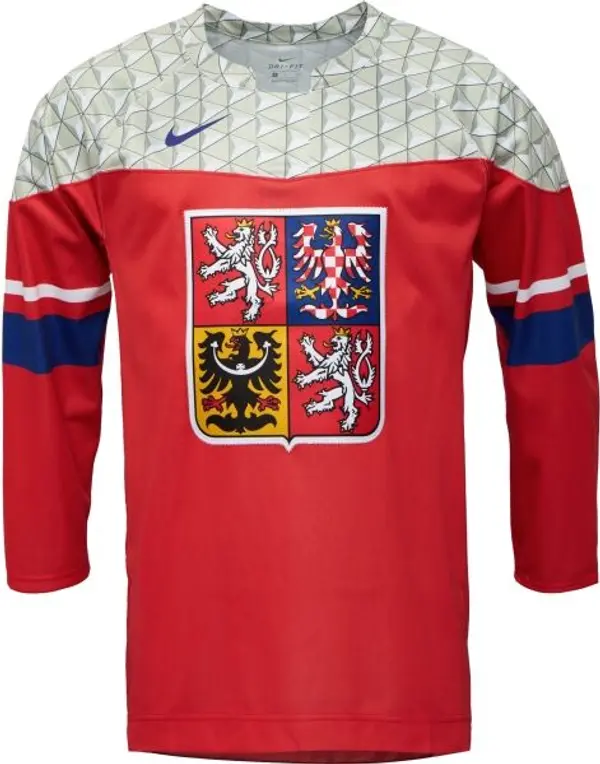 Nike Nike MEN'S IIHF REPLICA CZECH REPUBLIC Мъжка хокейна фланелка, червено, размер