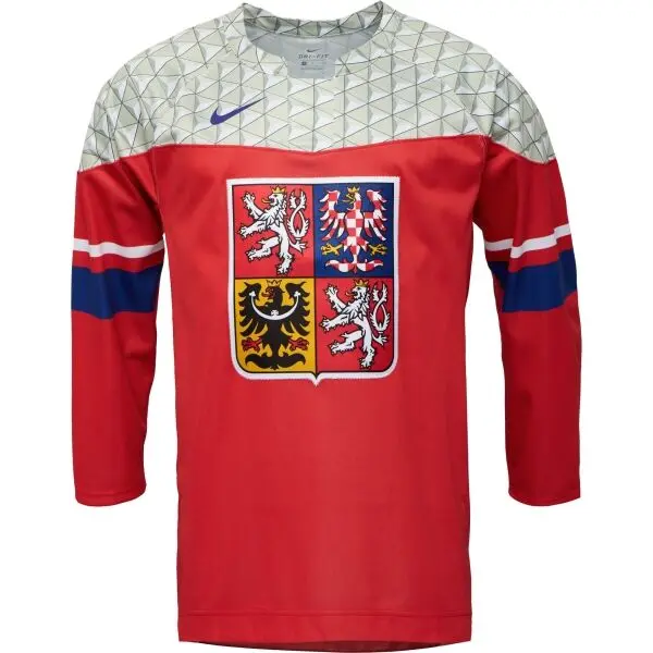 Nike Nike MEN'S IIHF REPLICA CZECH REPUBLIC Мъжка хокейна фланелка, червено, размер