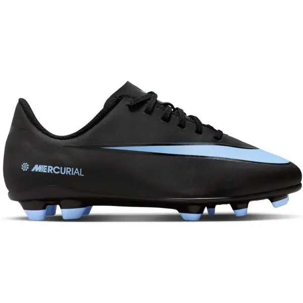 Nike Nike MERCURIAL VAPOR 16 CLUB FG/MG JR Детски футболни бутонки, черно, размер 33.5