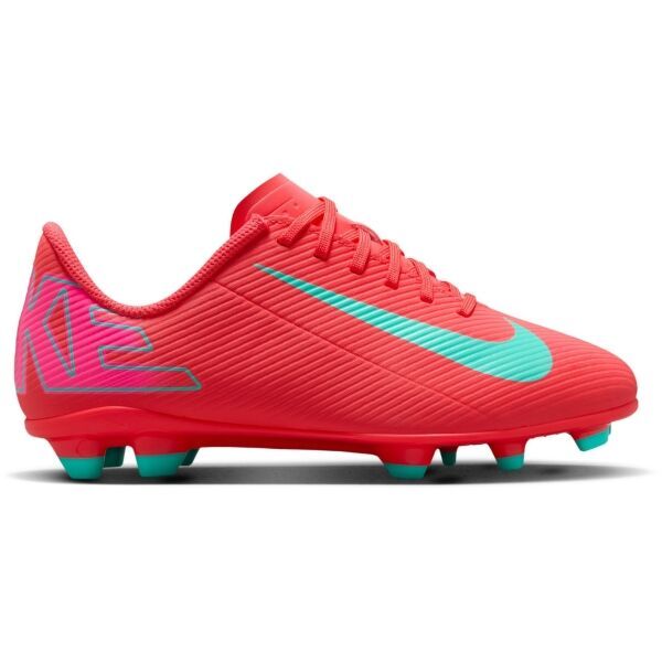 Nike Nike MERCURIAL VAPOR 16 CLUB FG/MG JR Детски футболни бутонки, червено, размер 35