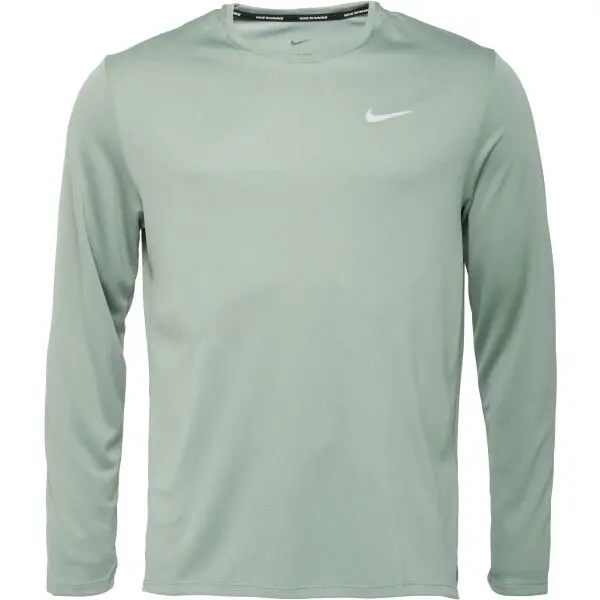 Nike Nike MILER Мъжка тениска за бягане, зелено, размер