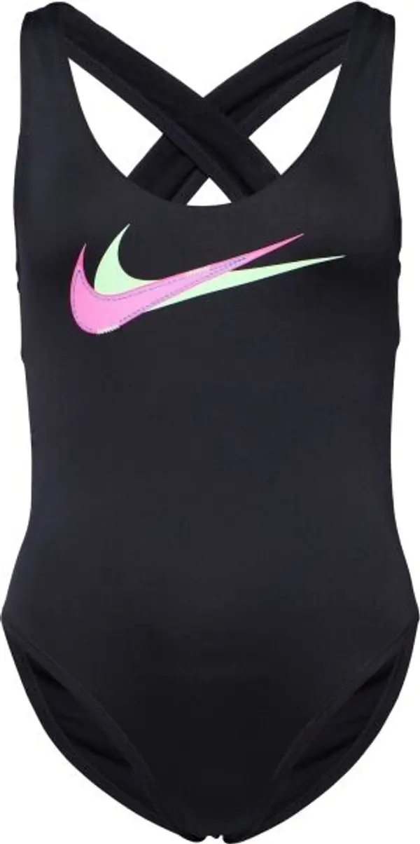 Nike Nike MULTI LOGO Дамски цял бански, черно, размер