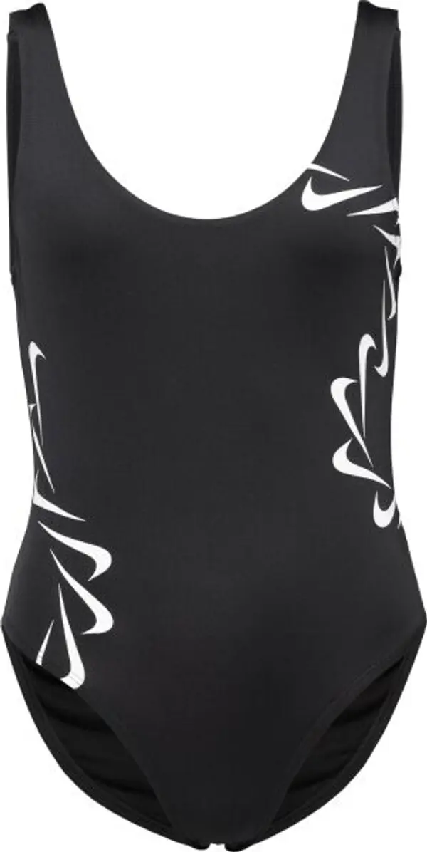 Nike Nike MULTI LOGO Дамски цял бански, черно, размер