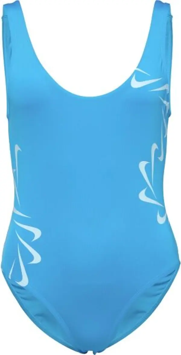 Nike Nike MULTI LOGO Дамски цял бански, синьо, размер