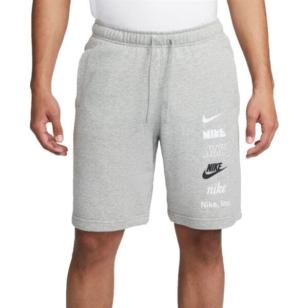 Nike Nike CLUB+ FT SHORT MLOGO Мъжки шорти, сиво, размер XXL