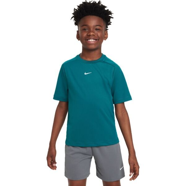 Nike Nike DF MULTI SS TOP Тениска за тренировка за момчета, тъмнозелено, размер XL