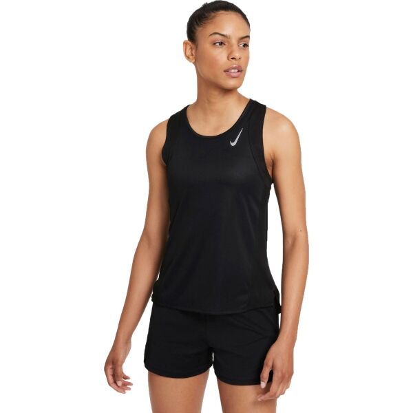 Nike Nike DF RACE SINGLET W Дамски потник за бягане, черно, размер XS