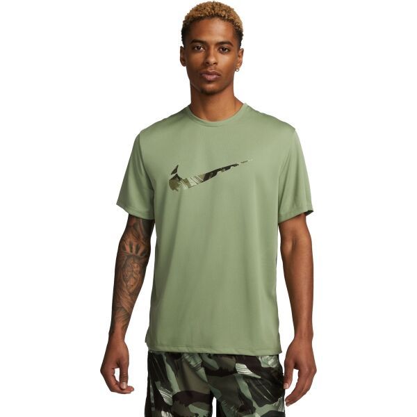 Nike Nike DF UV SS MILER ECMO Мъжка тениска за бягане, khaki, размер L