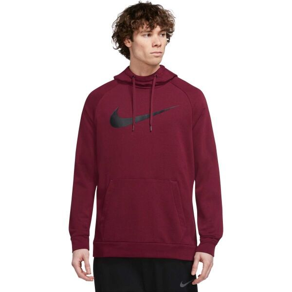 Nike Nike DRY HOODIE PO SWOOSH M Мъжки спортен суитшърт, винен, размер XXL