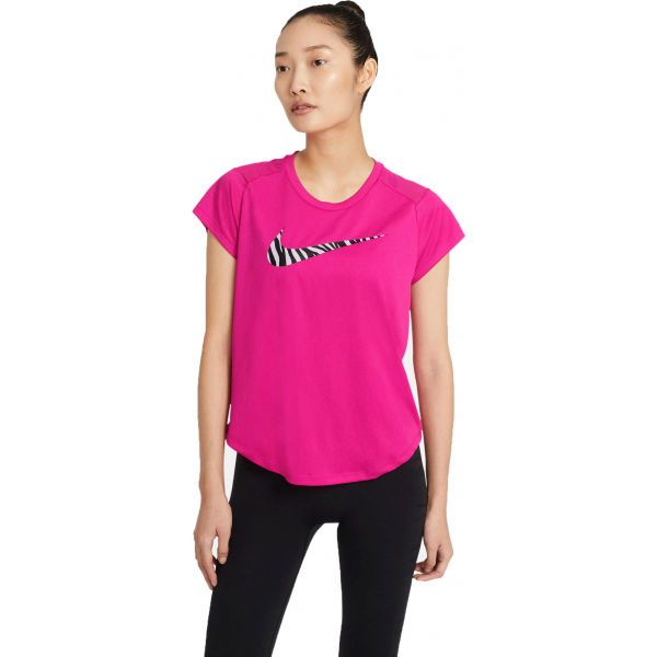 Nike Nike ICON CLASH RUN SS GX W Дамска тениска за бягане, розово, размер L