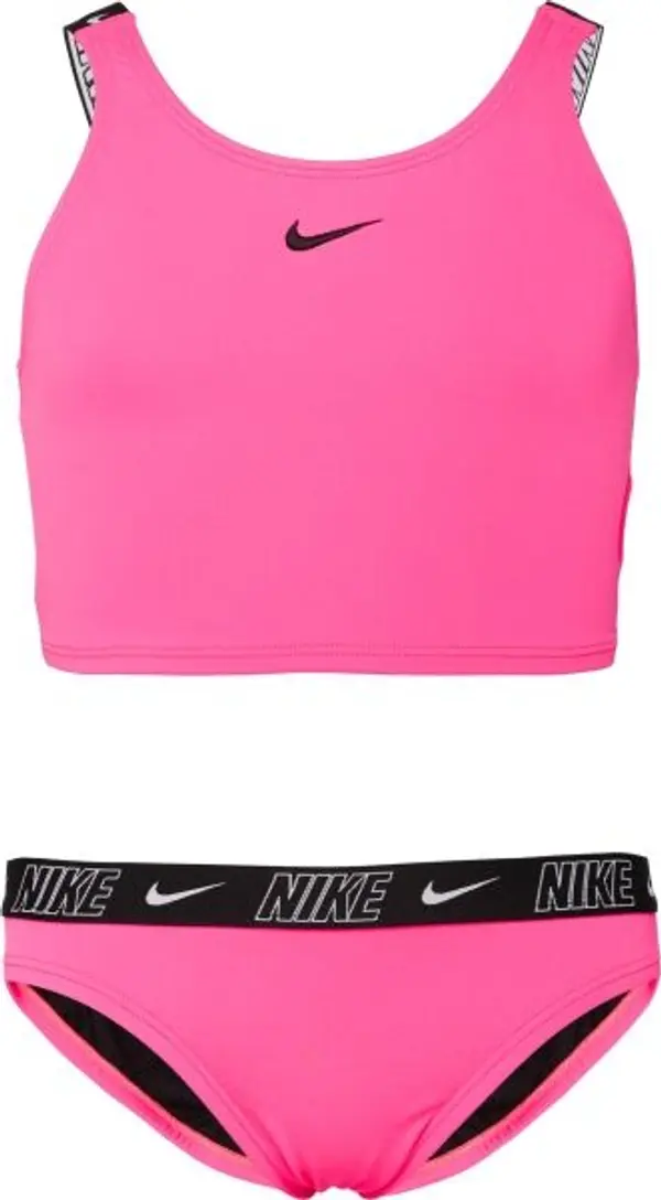 Nike Nike NIKE LOGO TAPE Бански за момичета, розово, размер