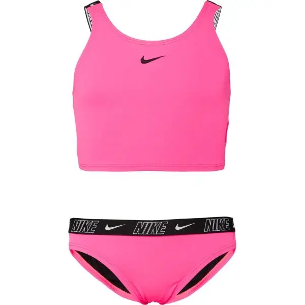 Nike Nike NIKE LOGO TAPE Бански за момичета, розово, размер