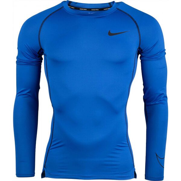 Nike Nike NP DF TIGHT TOP LS M Мъжка блуза, синьо, размер XXL