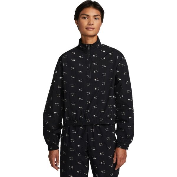 Nike Nike NSW AIR AOP MOD CROP WVN QZ Дамско яке, черно, размер S