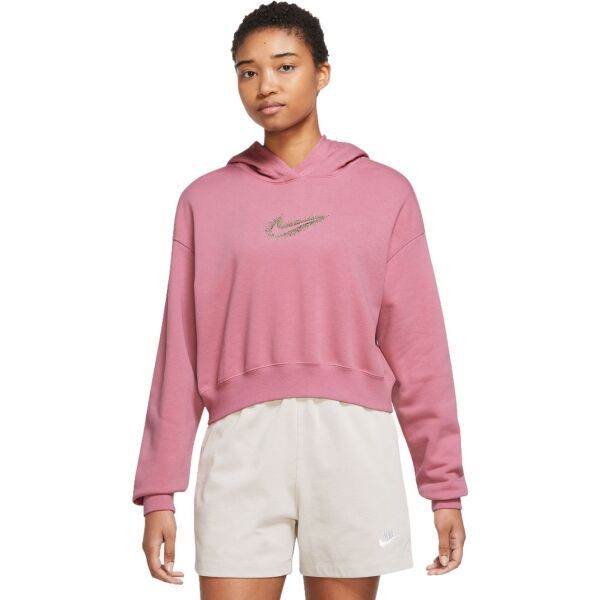 Nike Nike NSW STRDST GX HDY Дамски суитшърт, розово, размер XS