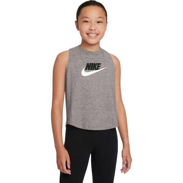 Nike Nike NSW TANK JERSEY Потник за момичета, сиво, размер XL