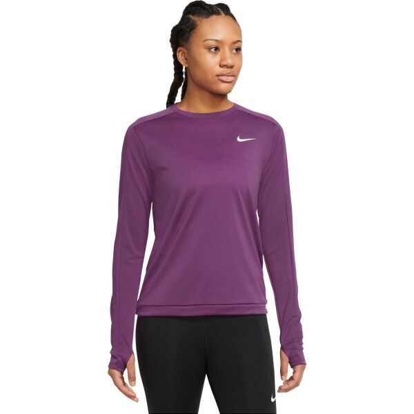 Nike Nike NK DF PACER CREW Дамска тениска за бягане, лилаво, размер