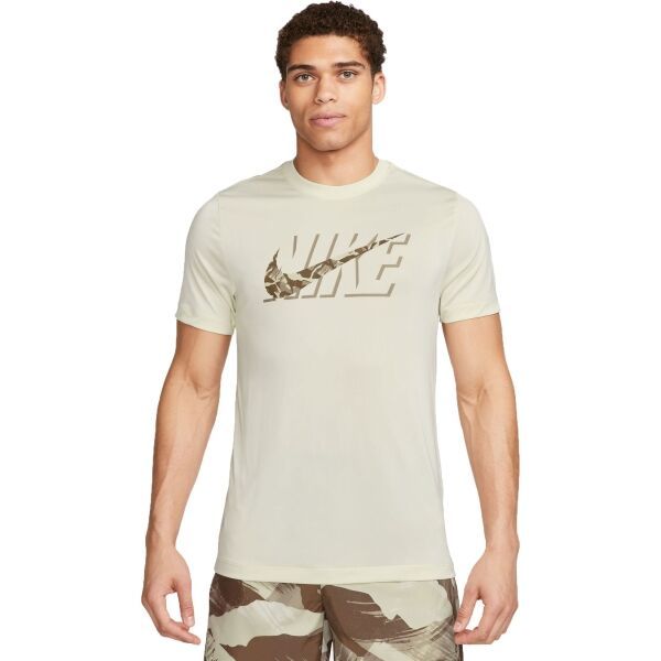 Nike Nike NK DF TEE RLGD CAMO Мъжка тениска за тренировка, бежово, размер