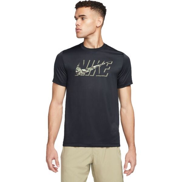 Nike Nike NK DF TEE RLGD CAMO Мъжка тениска за тренировка, черно, размер