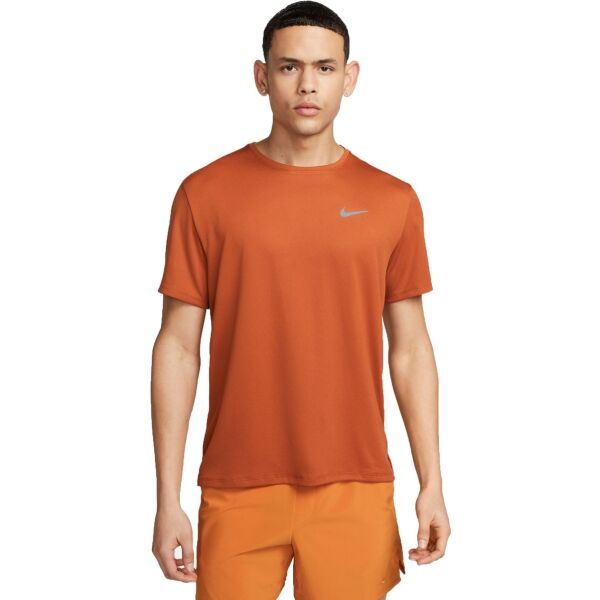 Nike Nike NK DF UV MILER SS Мъжка тениска за тренировка, оранжево, размер