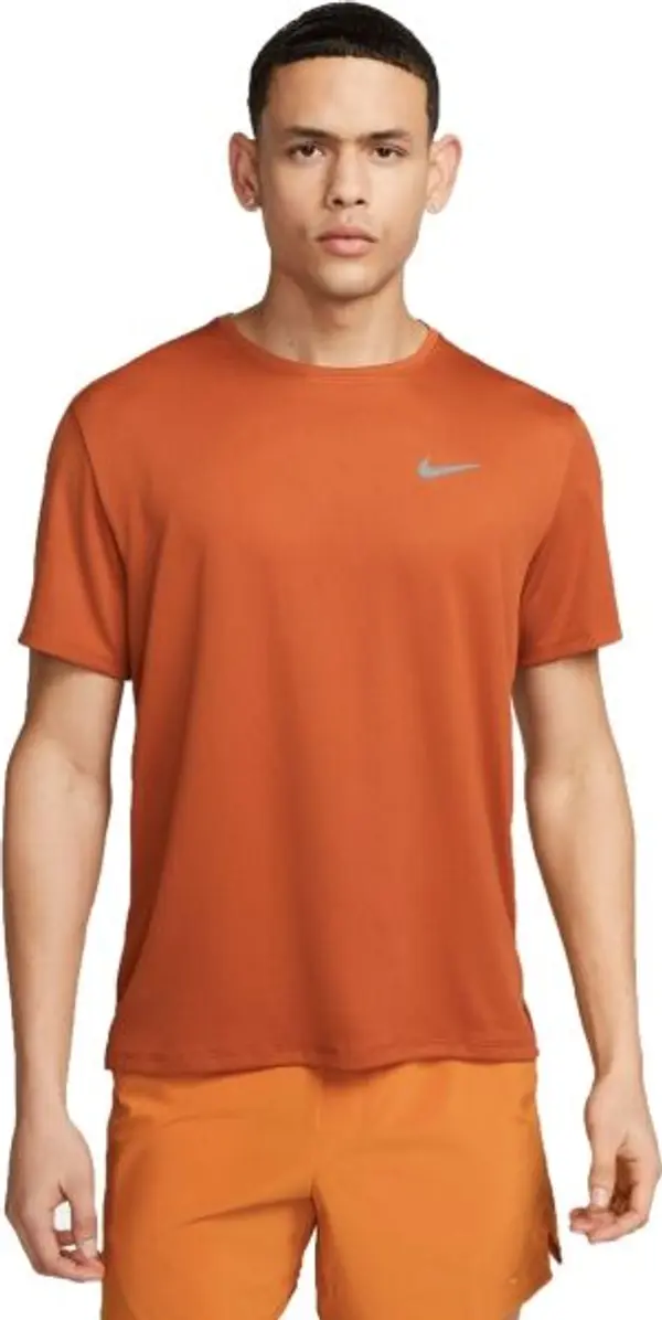 Nike Nike NK DF UV MILER SS Мъжка тениска за тренировка, оранжево, размер