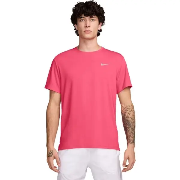 Nike Nike NK DF UV MILER SS Мъжка тениска за тренировка, розово, размер XXL