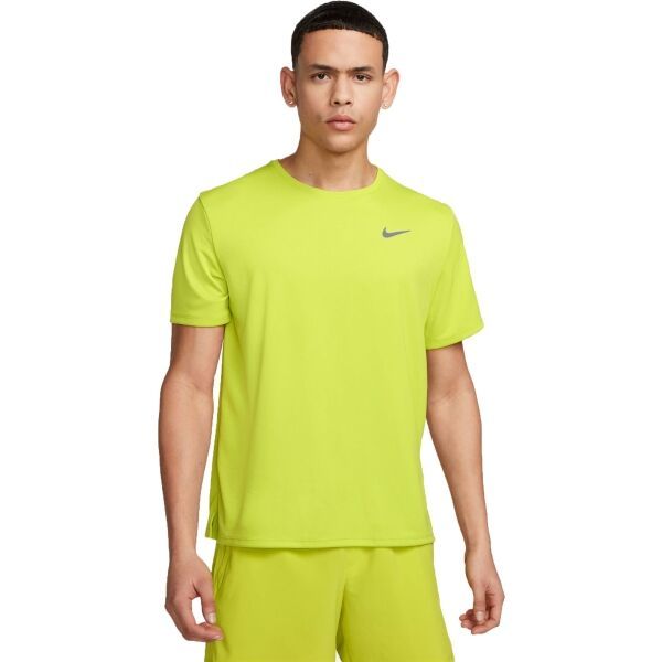 Nike Nike NK DF UV MILER SS Мъжка тениска за тренировка, светлоотразителен неон, размер