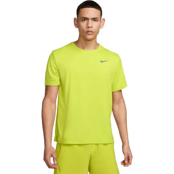 Nike Nike NK DF UV MILER SS Мъжка тениска за тренировка, светлоотразителен неон, размер XXL